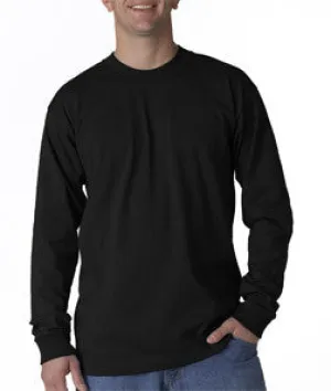 2955 Union Made: A Division of Bayside Adult Union Made Long-Sleeve Cotton Tee Black