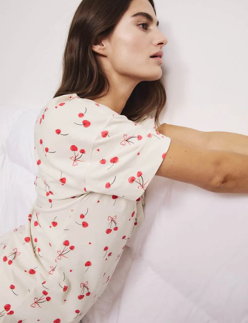 2pk Pure Cotton Printed Nightdresses