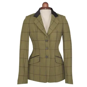 Aubrion Childs Saratoga Jacket - Navy Maroon Check