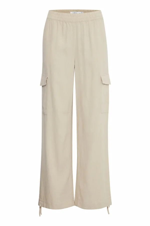 B Young Falakka Linen Cargo Pant