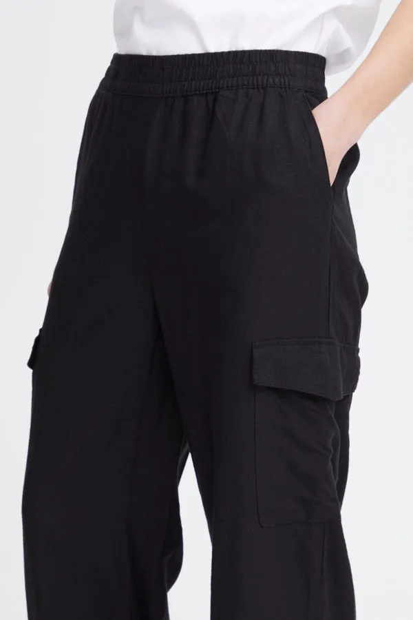 B Young Falakka Linen Cargo Pant