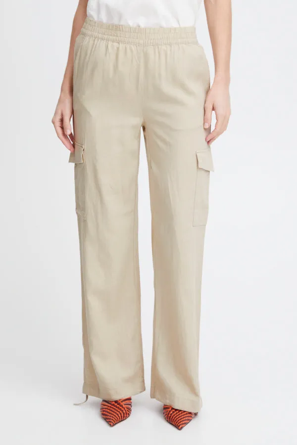 B Young Falakka Linen Cargo Pant