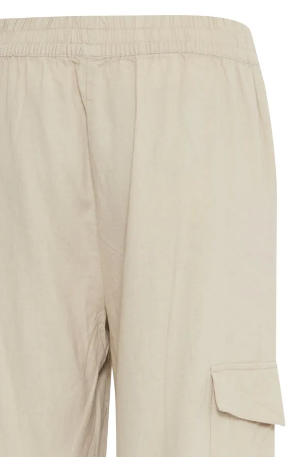 B Young Falakka Linen Cargo Pant