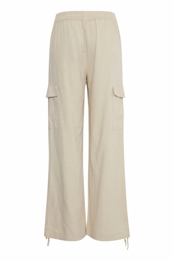 B Young Falakka Linen Cargo Pant