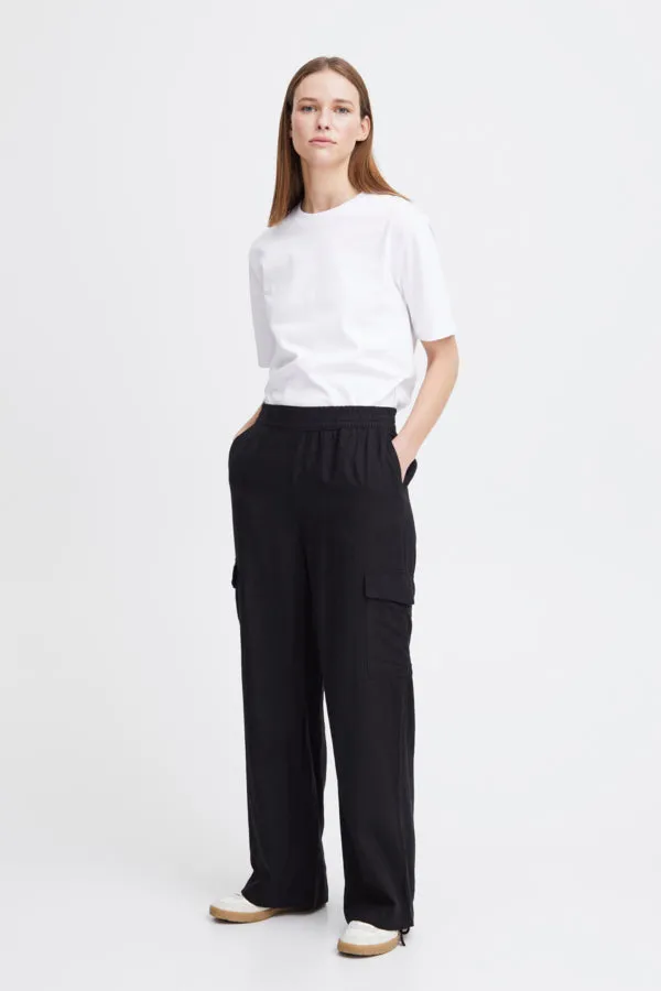 B Young Falakka Linen Cargo Pant