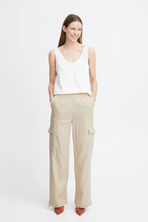 B Young Falakka Linen Cargo Pant