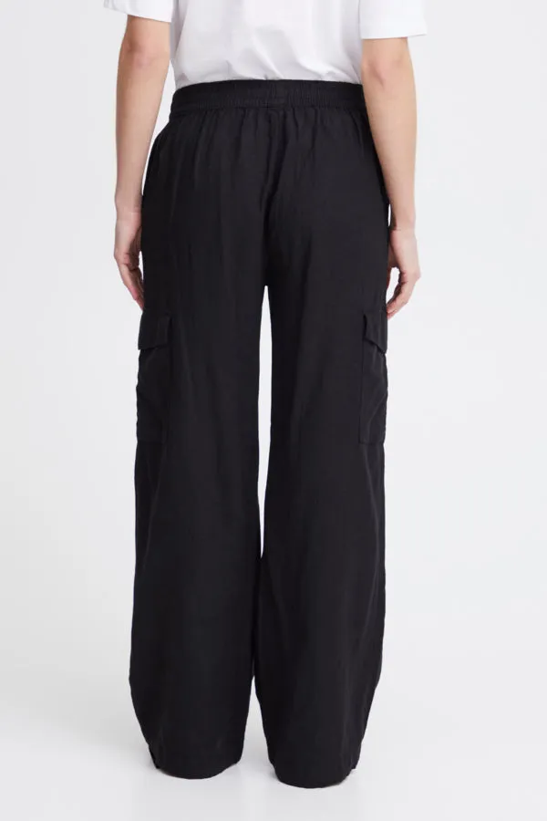 B Young Falakka Linen Cargo Pant