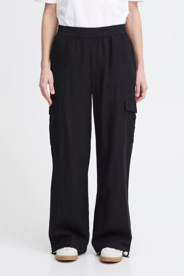 B Young Falakka Linen Cargo Pant