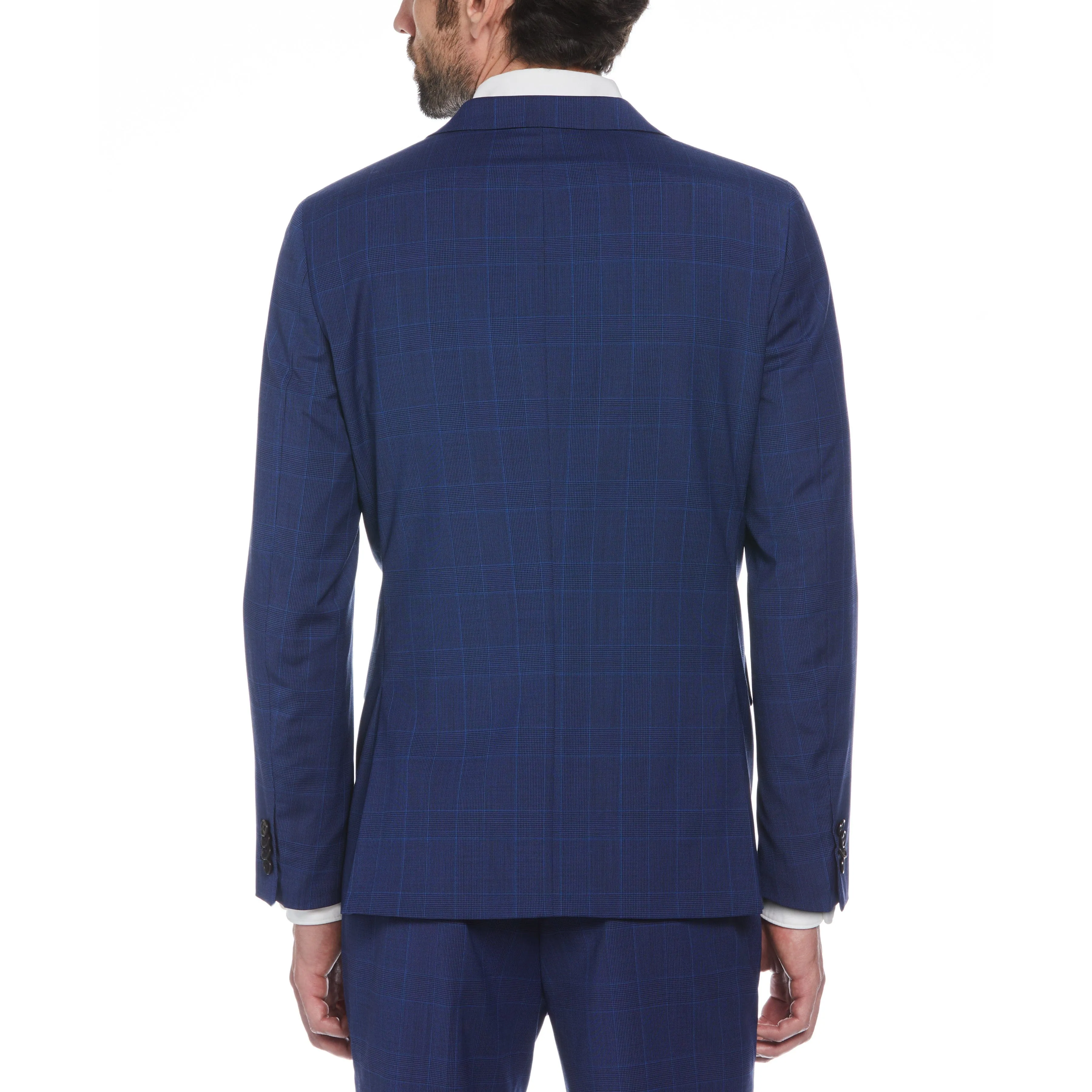 Blue Glen Plaid Wool Blend Two-Piece Suit