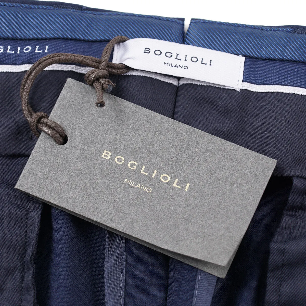 Boglioli Trim-Fit Stretch Wool Pants
