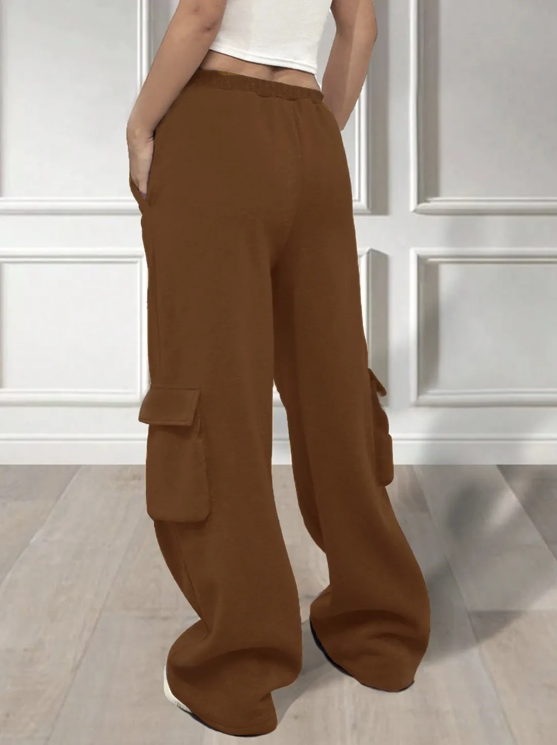 Brown Wide Leg Pants