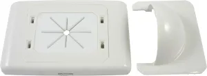 Bullnose White Outlet Plate