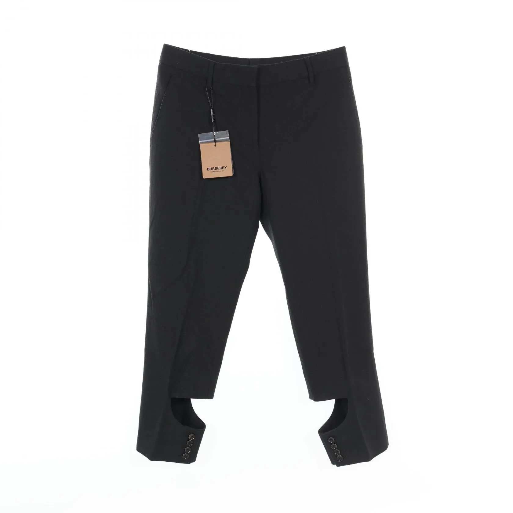 Burberry Wool Pants Women Black