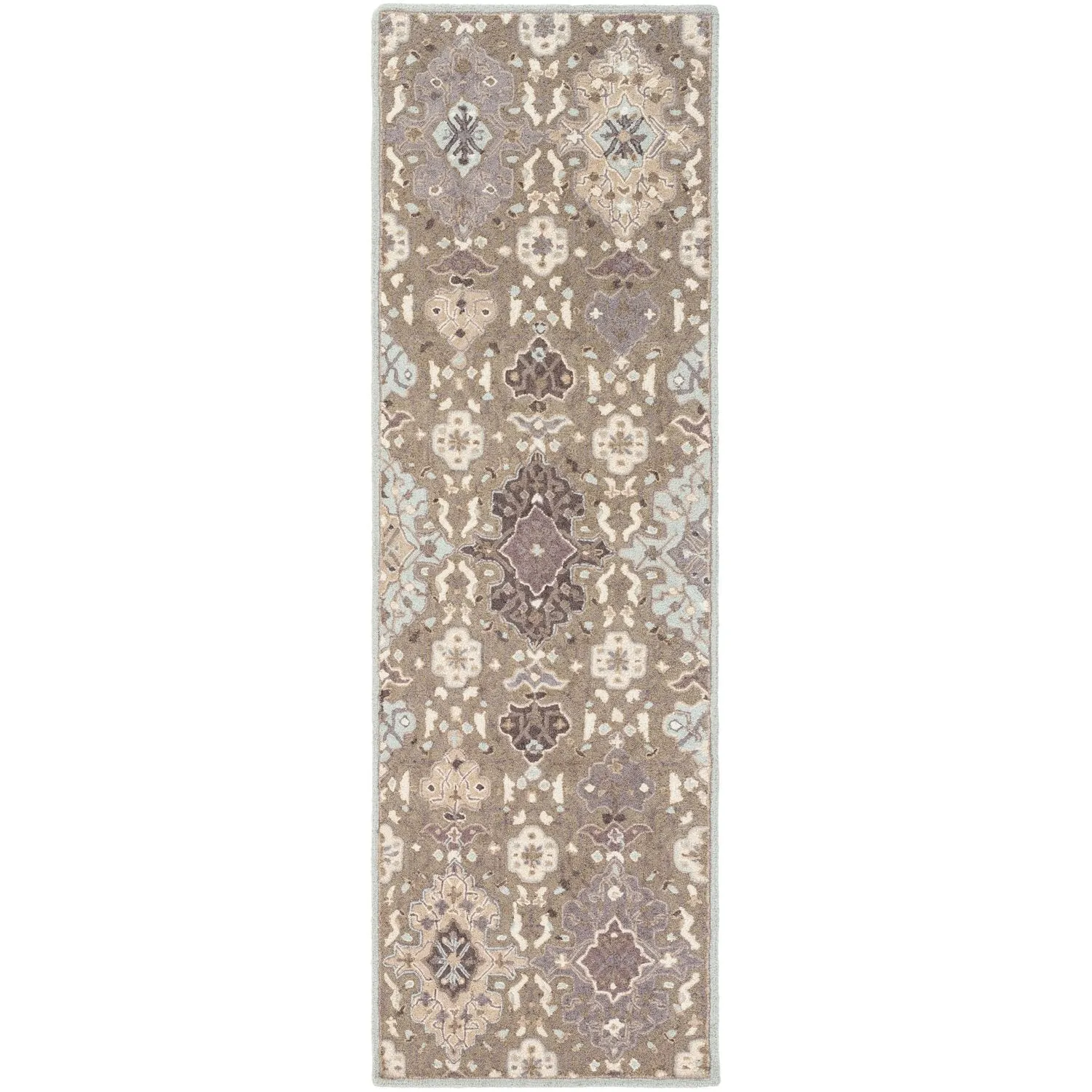 Castille Rug in Taupe & Ice Blue