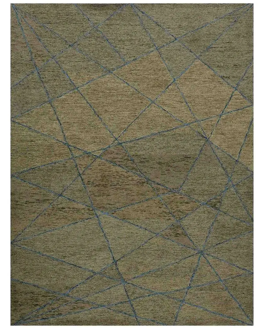 Cedar Wool Striped Pattern Hand-Tufted Rug Carpet