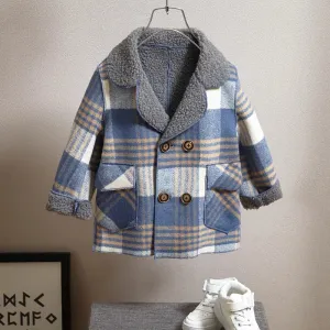 Chic Woolen Long Coat for Boys - Stylish & Warm Winter Jacket