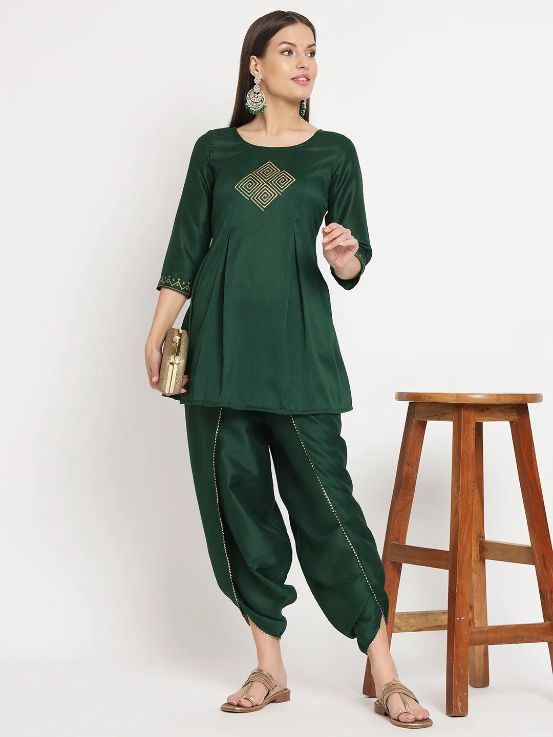 Chroma Hand Block Printed Kurti set