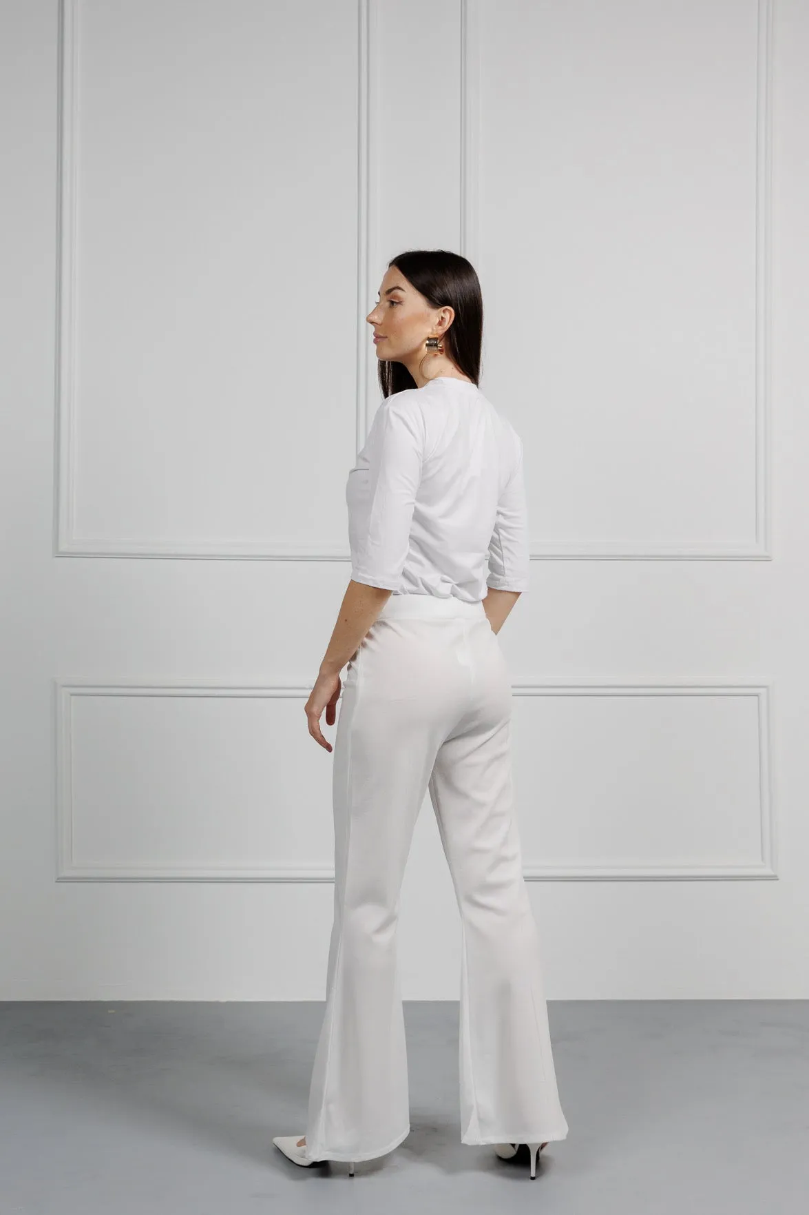 Classic Bootcut White Pant