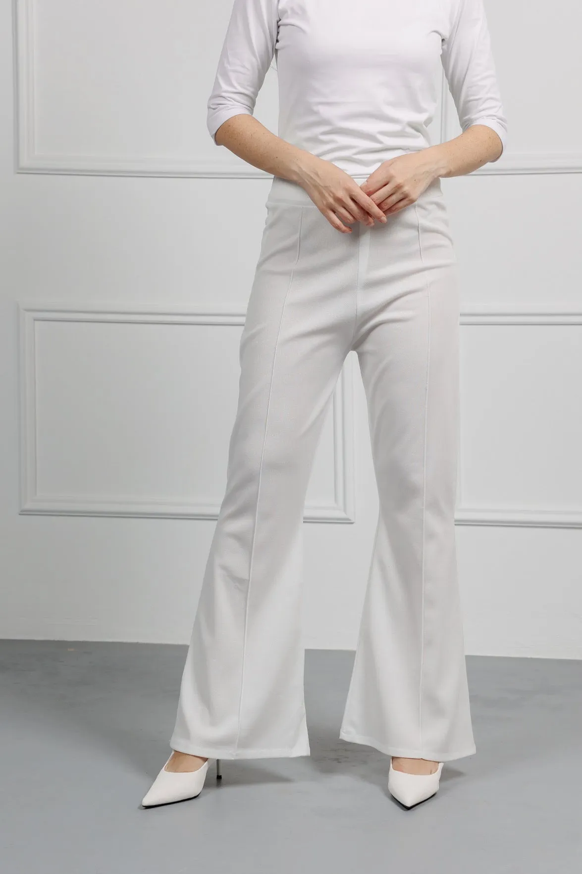 Classic Bootcut White Pant
