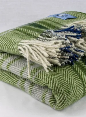 Crummock Green Dalesbred Breed Traceable Wool Travel Rug
