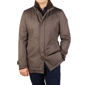 Dark Brown Loro Piana Wool Twill Jacket