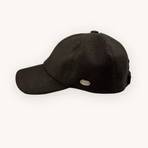 Dark Brown Wool Cap