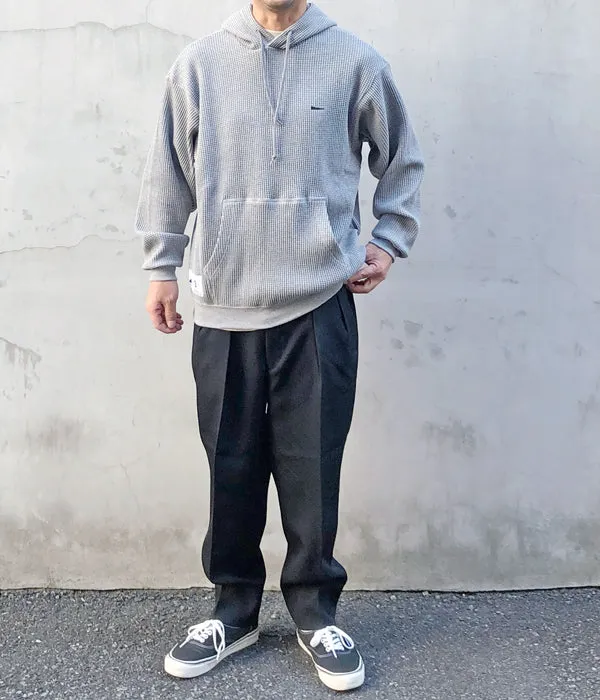 DESCENDANT/CACHALOT WAFFLE HOODY (GRAY)