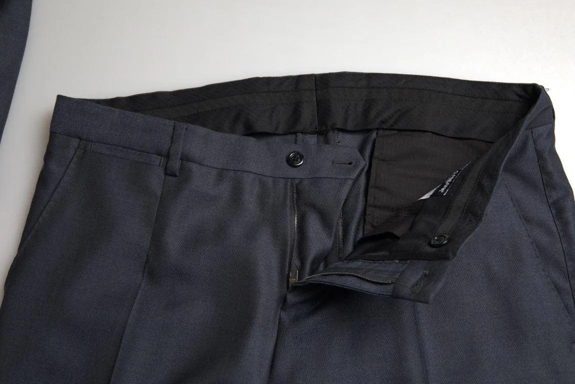 Dolce & Gabbana Blue 2 Piece Double Breasted MARTINI Suit