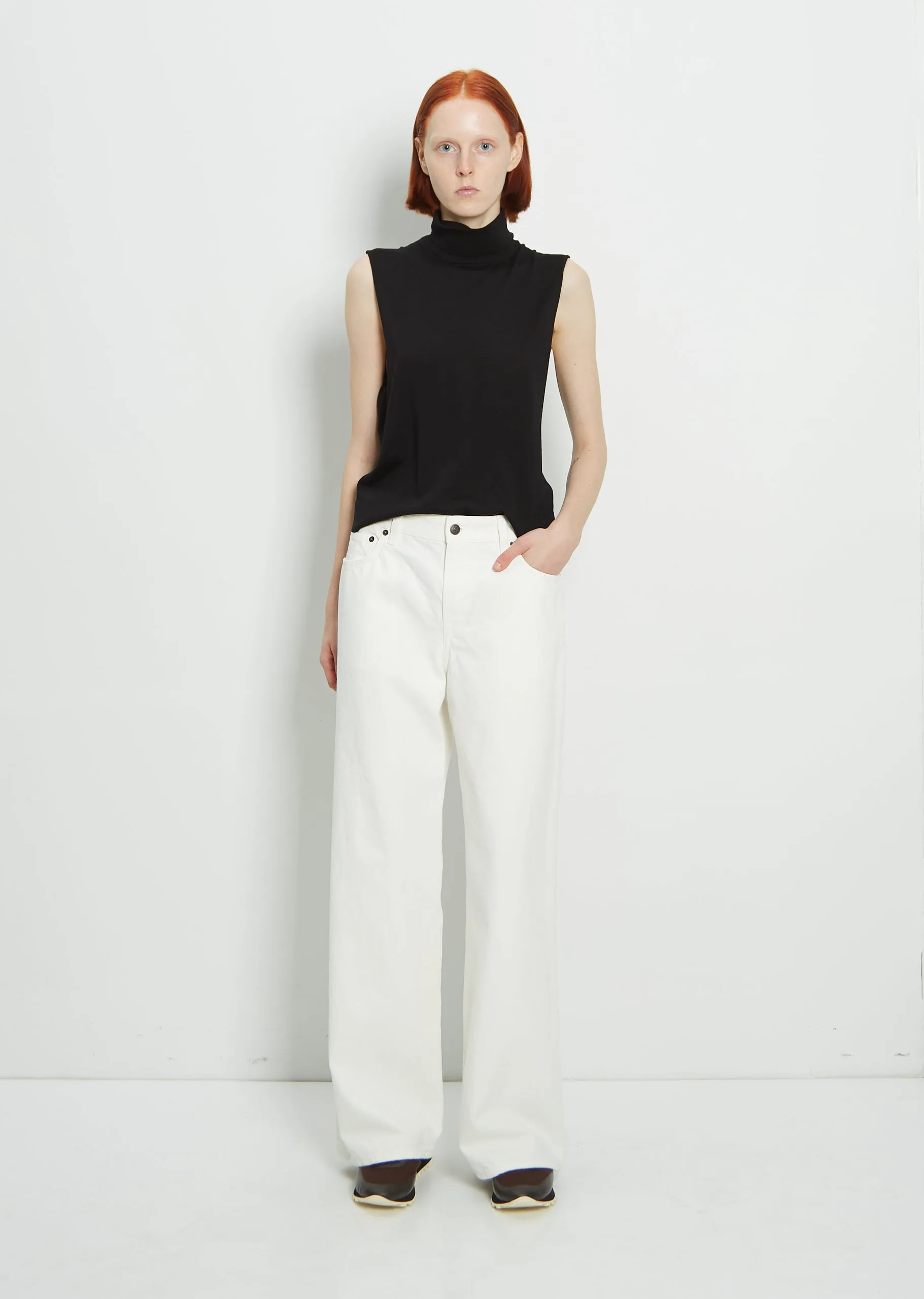 Egli Low-Rise Jean — White