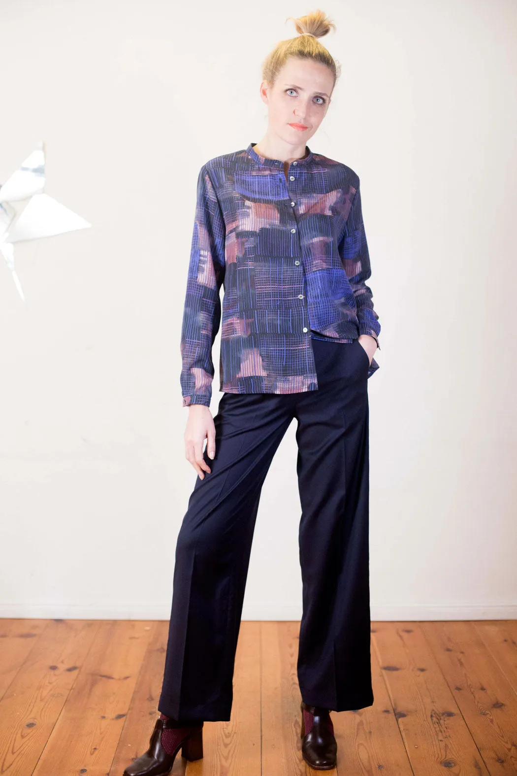 Elegant Blue Trousers