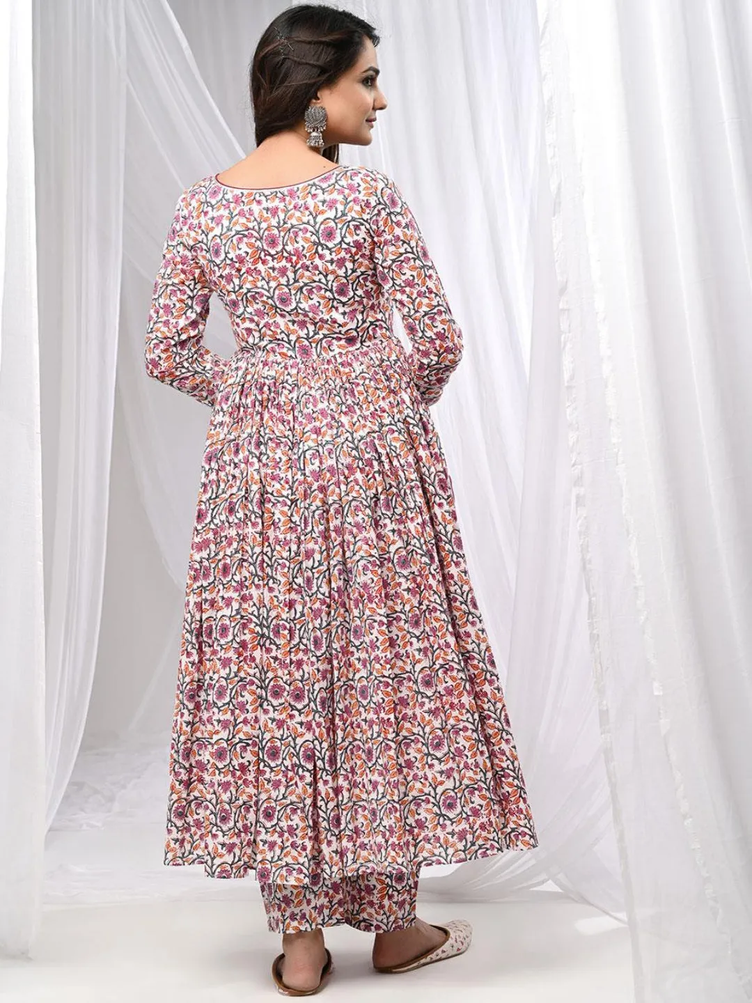 Fulwari Anarkali Kurta Set With Dupatta