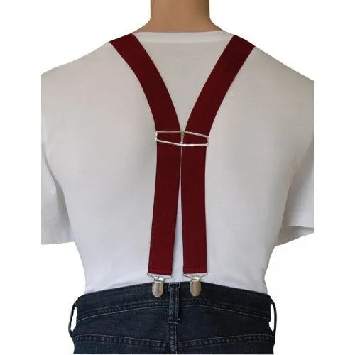 GERALD - Mens Maroon Fashion Braces