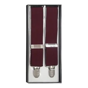 GERALD - Mens Maroon Fashion Braces