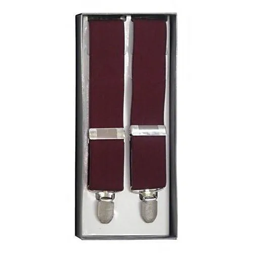 GERALD - Mens Maroon Fashion Braces