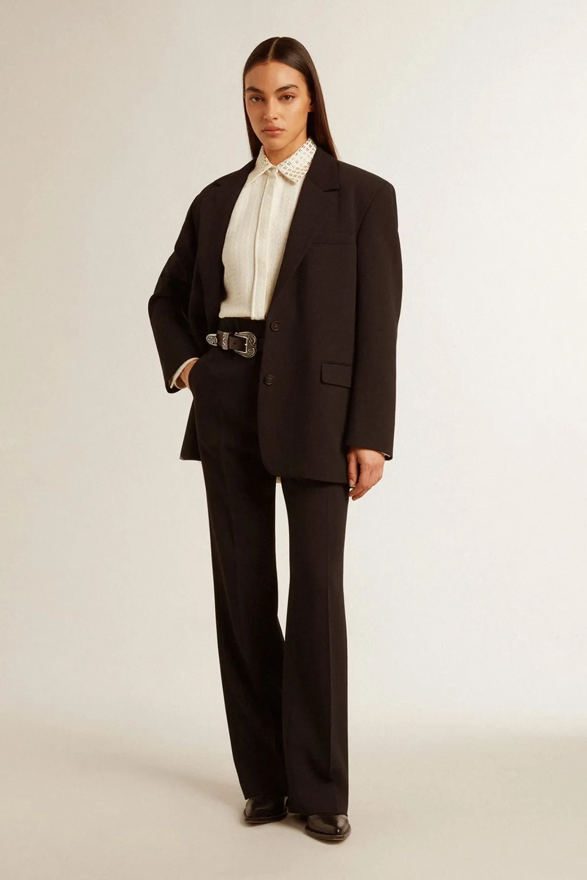 Golden Goose Single Breasted Blazer - Polar Night
