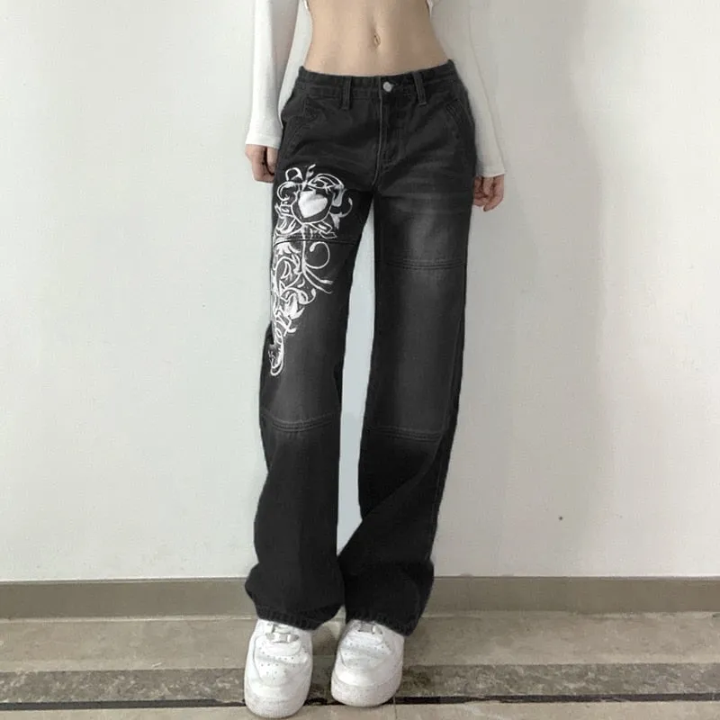 Harajuku Grunge Vintage Low Waisted Cargo Pants Y2k Aesthetics Indie