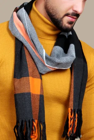 Havan Checks: Wool Scarf with Bold Elegance