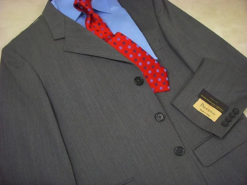 Heritage House 486 100% Wool Boy's Suit - Solid - Gray