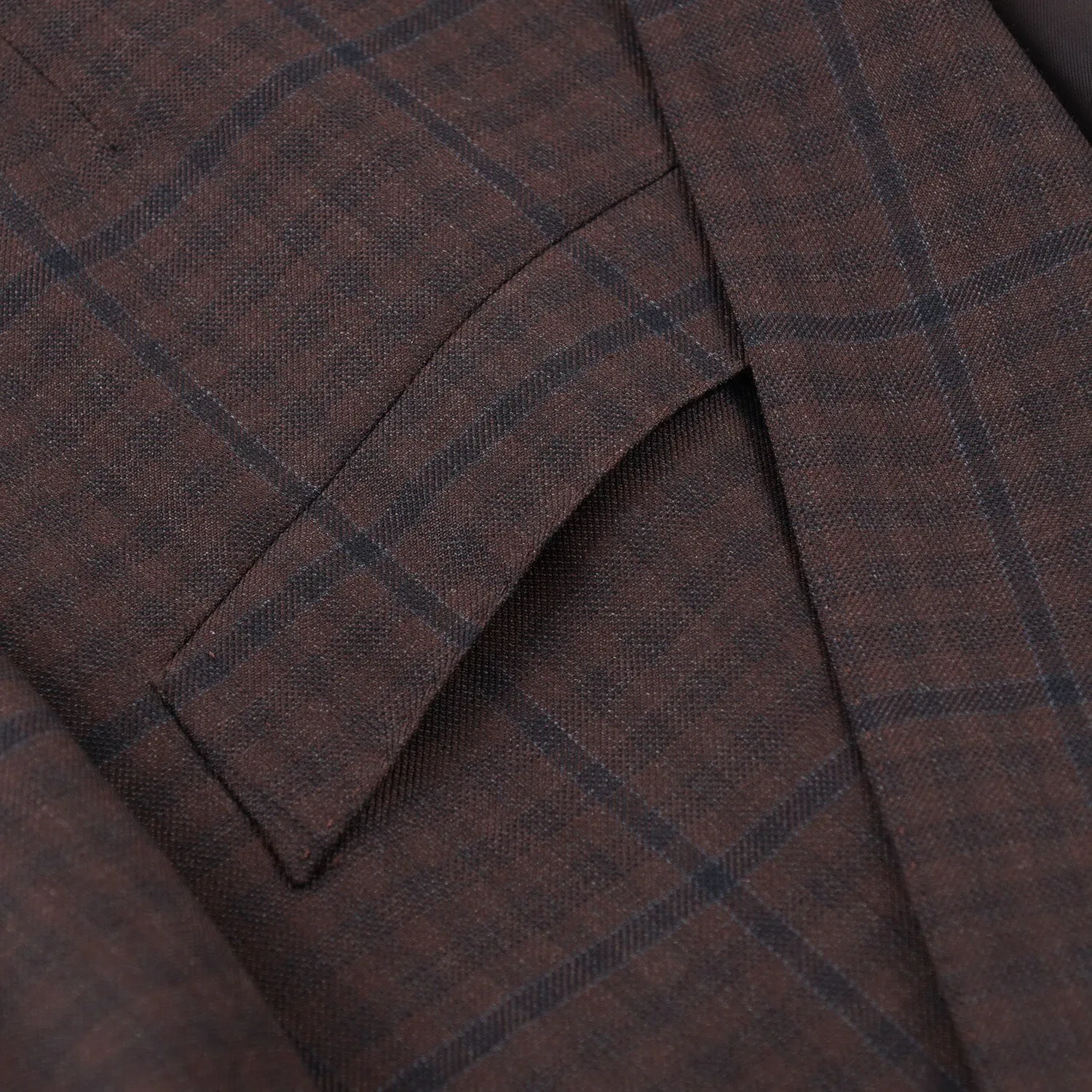 Isaia Layered Check 140s Wool Suit
