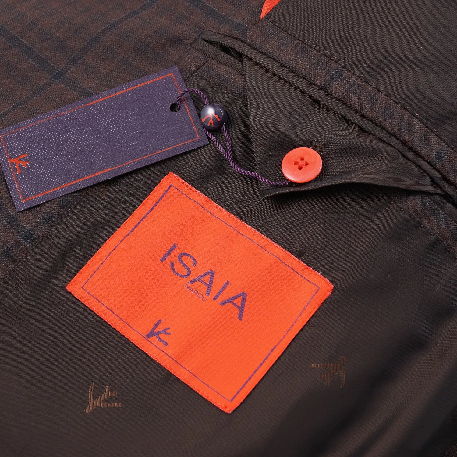 Isaia Layered Check 140s Wool Suit