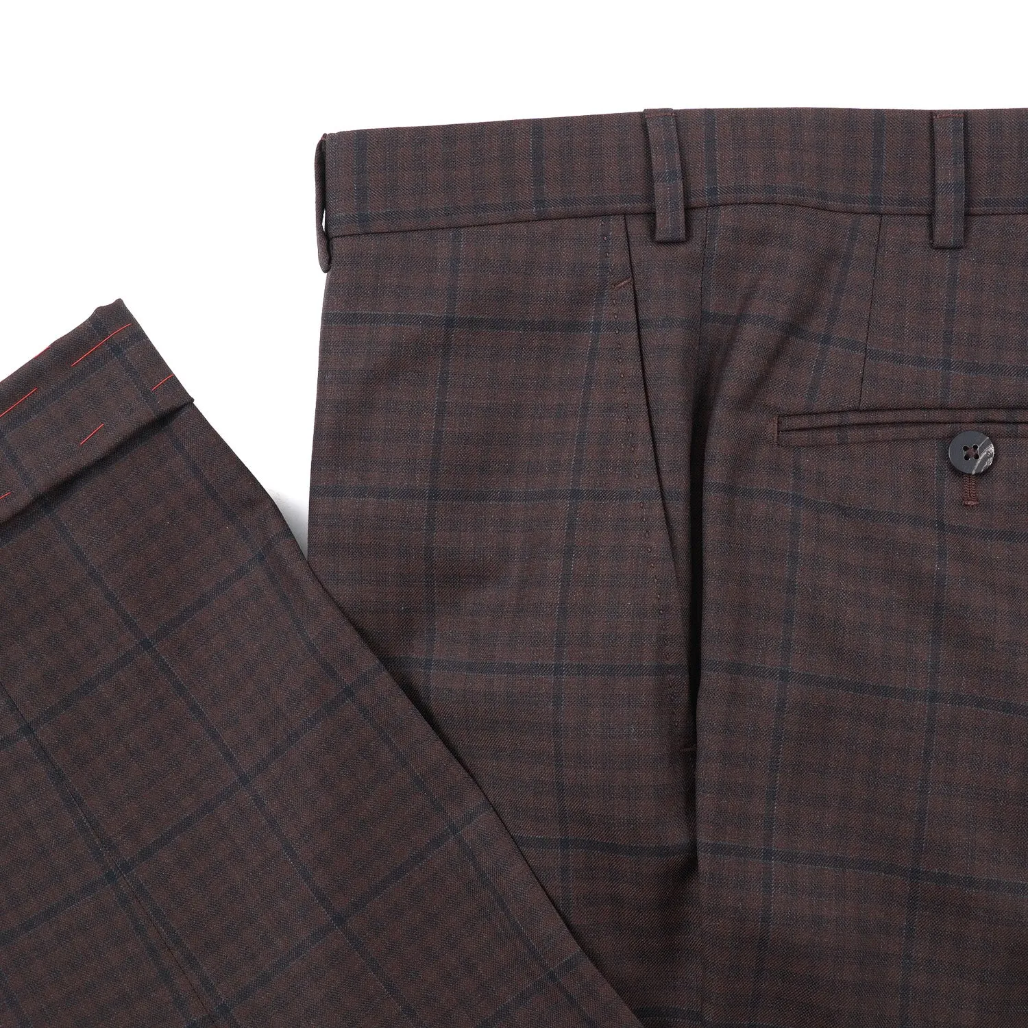 Isaia Layered Check 140s Wool Suit