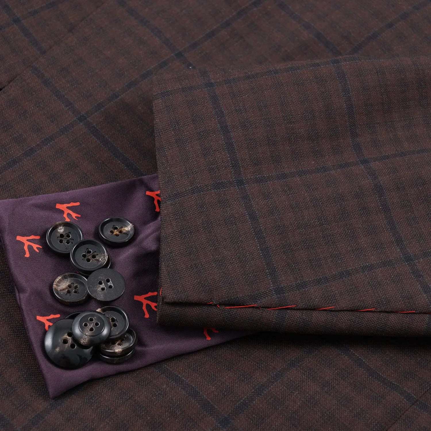 Isaia Layered Check 140s Wool Suit