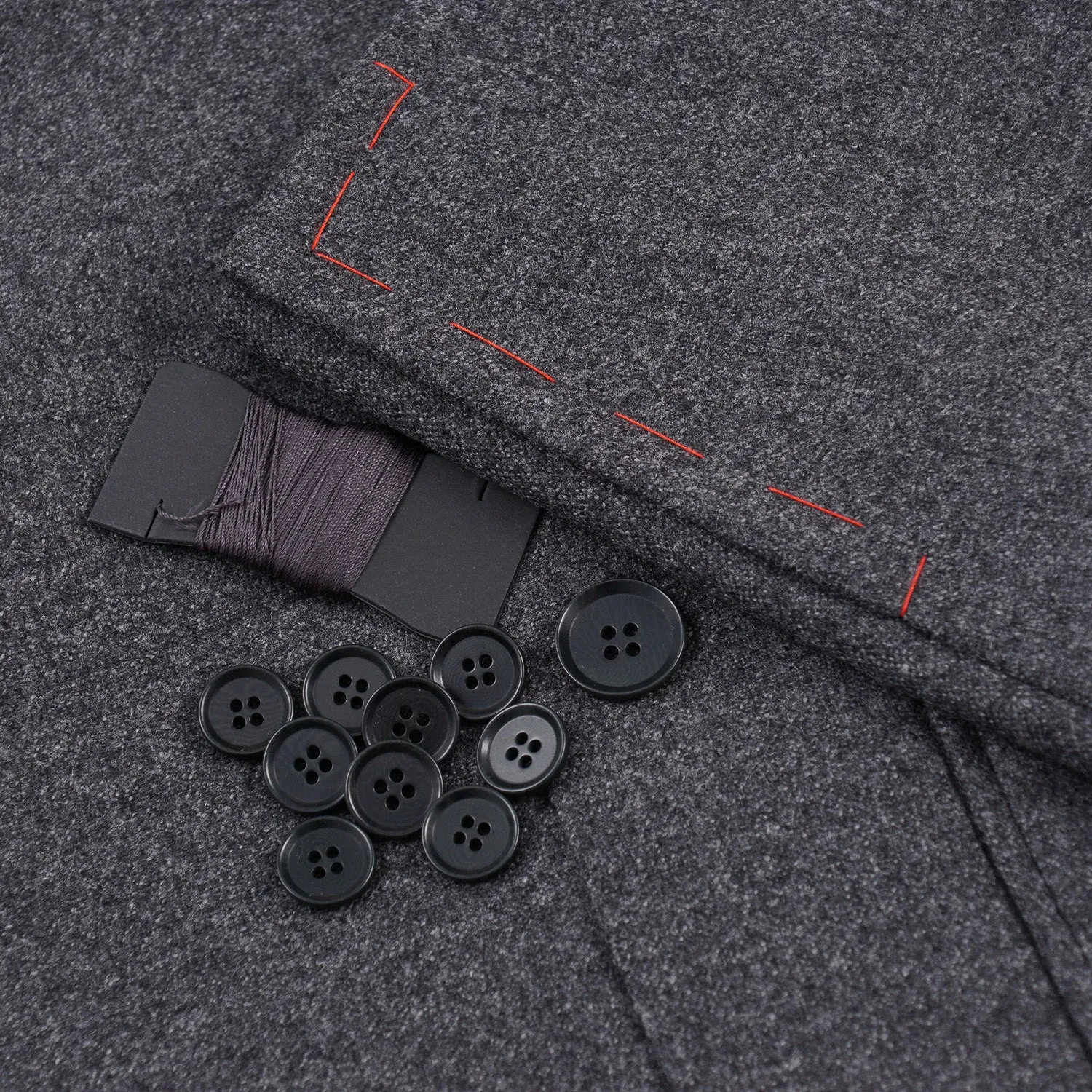Isaia Soft Micro Boucle Wool Suit