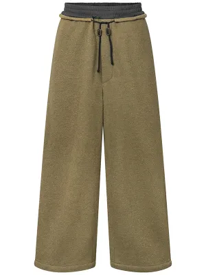 Jules Wool Pants - Olive Green