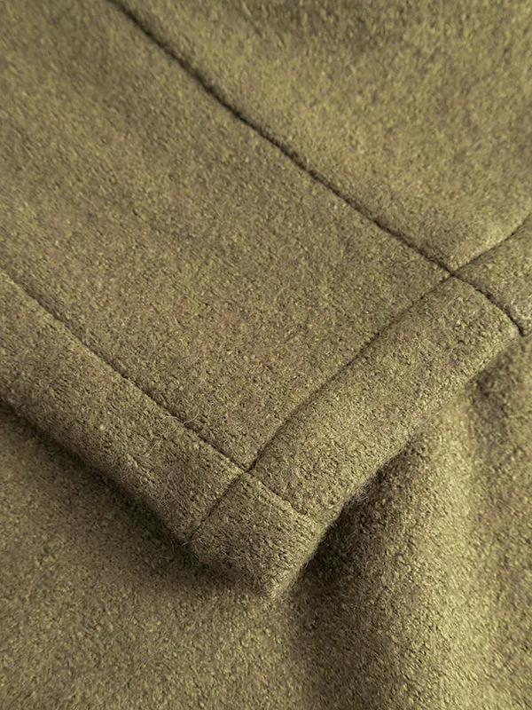 Jules Wool Pants - Olive Green