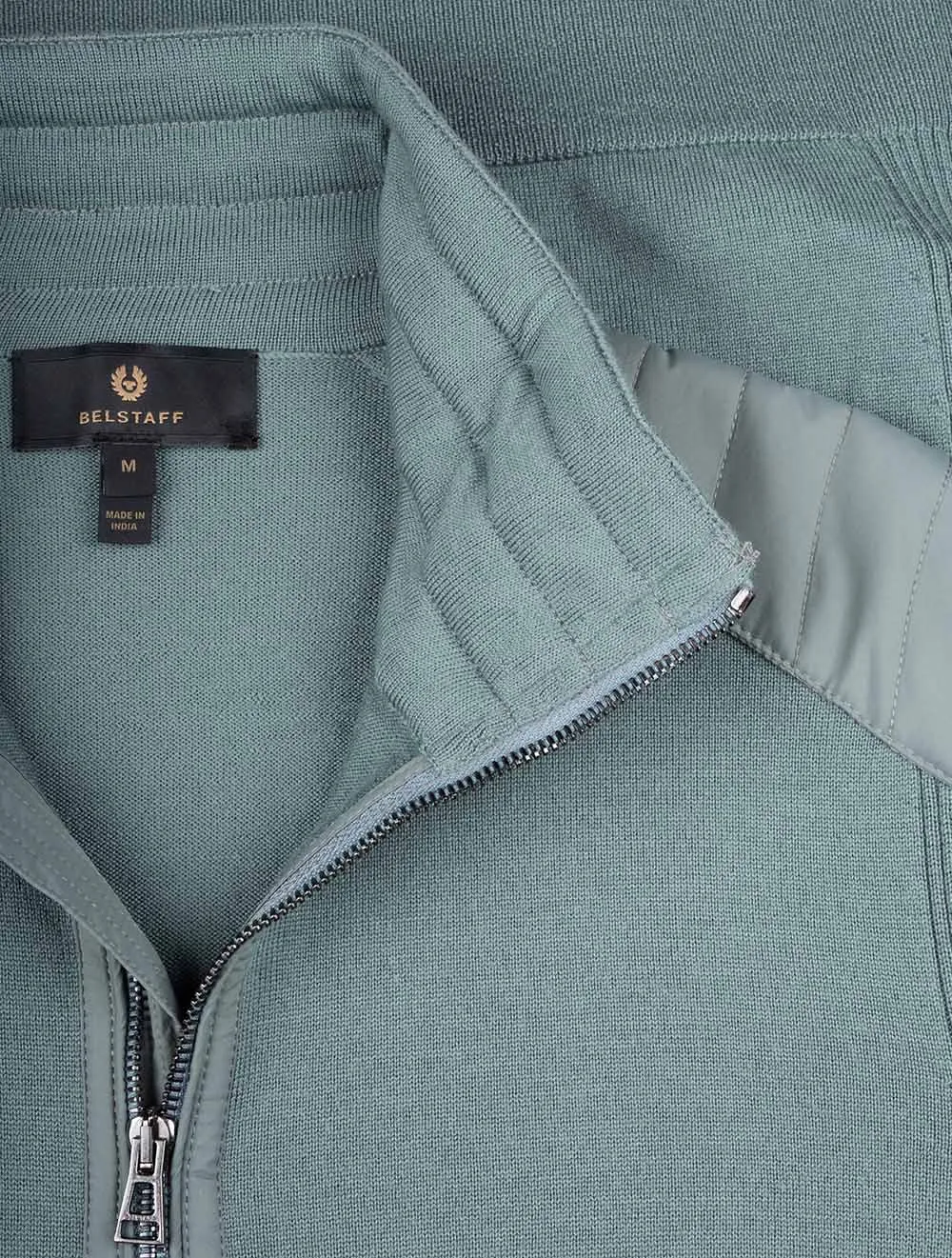 Kilmington Quarter Zip Jumper-Mineral Green