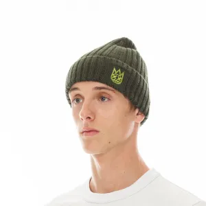 KNIT HAT WITH CLEAN 2 TONE SHIMUCHAN LOGO (623BC-CH91A) PINE