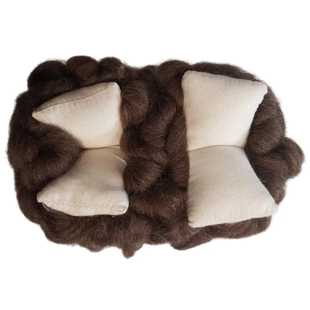LARGE LOOPY WOOL SHEEP (BROWN)