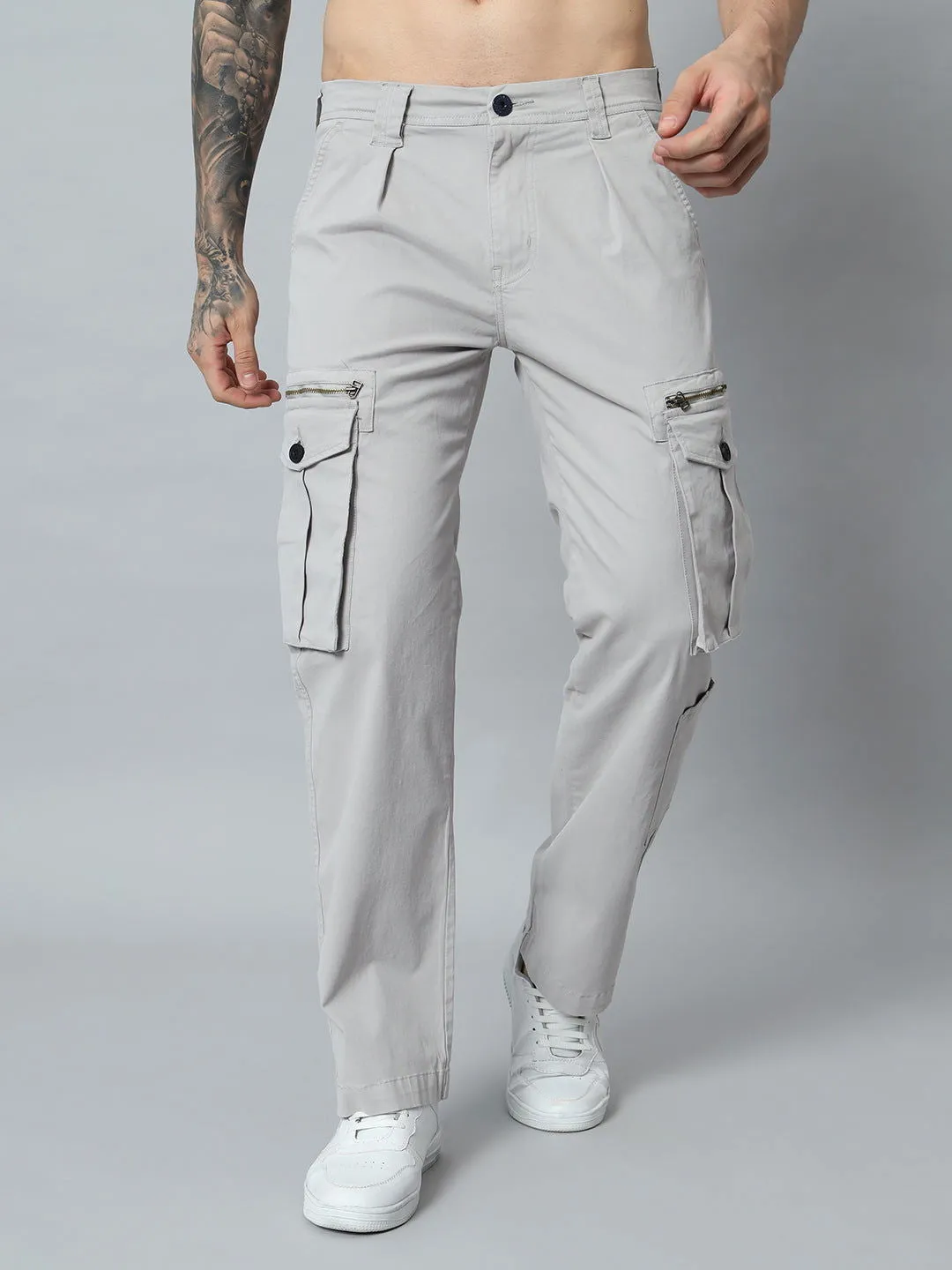 LIGHT GREY VINTAGE CARGO