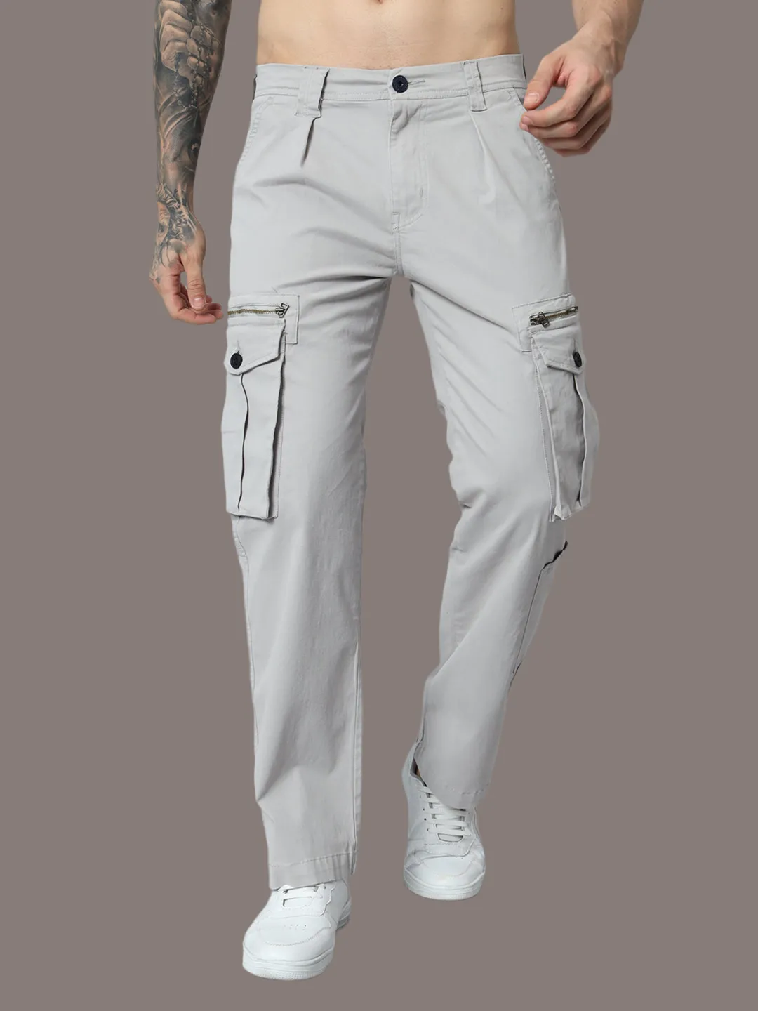 LIGHT GREY VINTAGE CARGO